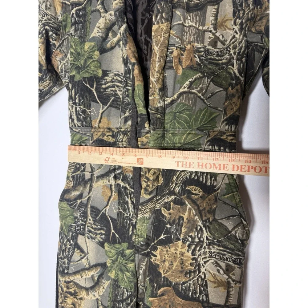 Cabelas Camo Seclusion 3D Youth Medium Coveralls Hunting Quilt Lined‎